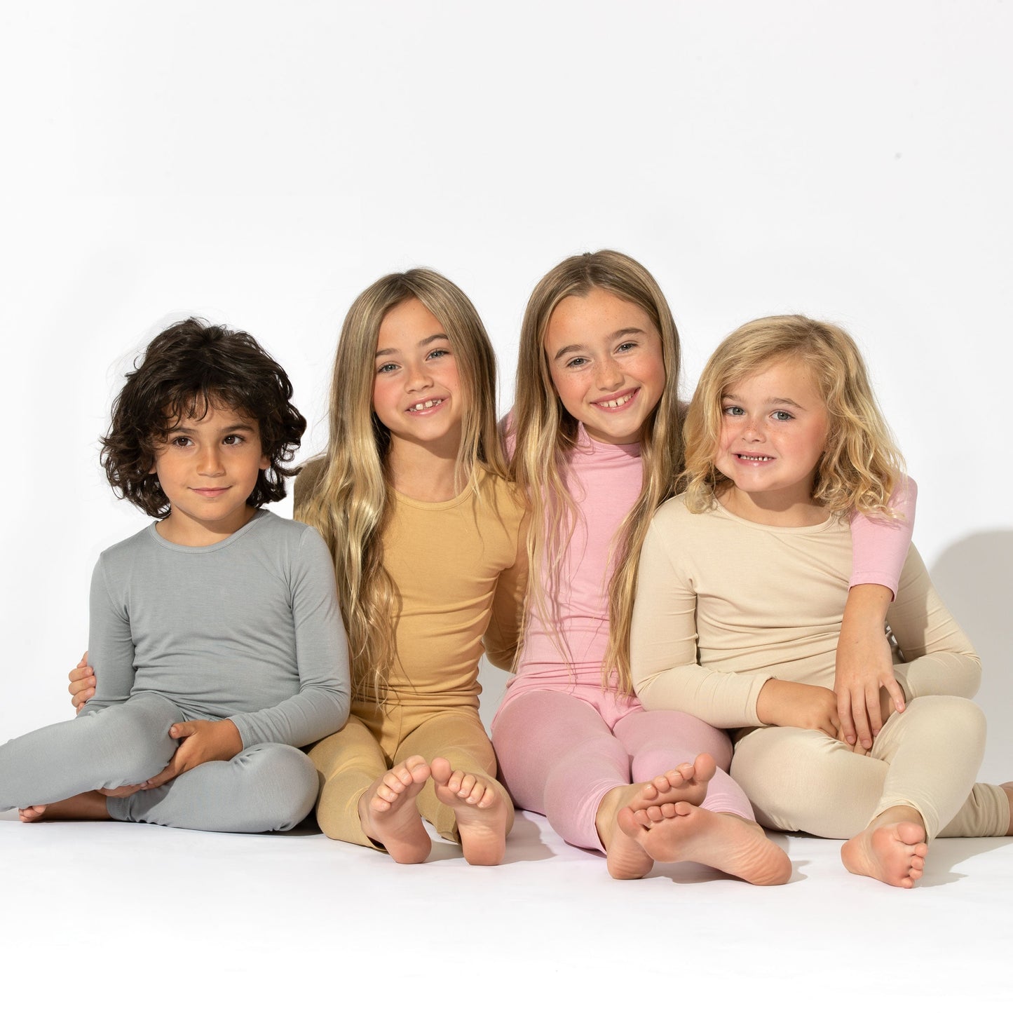 Latte Bamboo Kids Pajamas - Ivory Soul