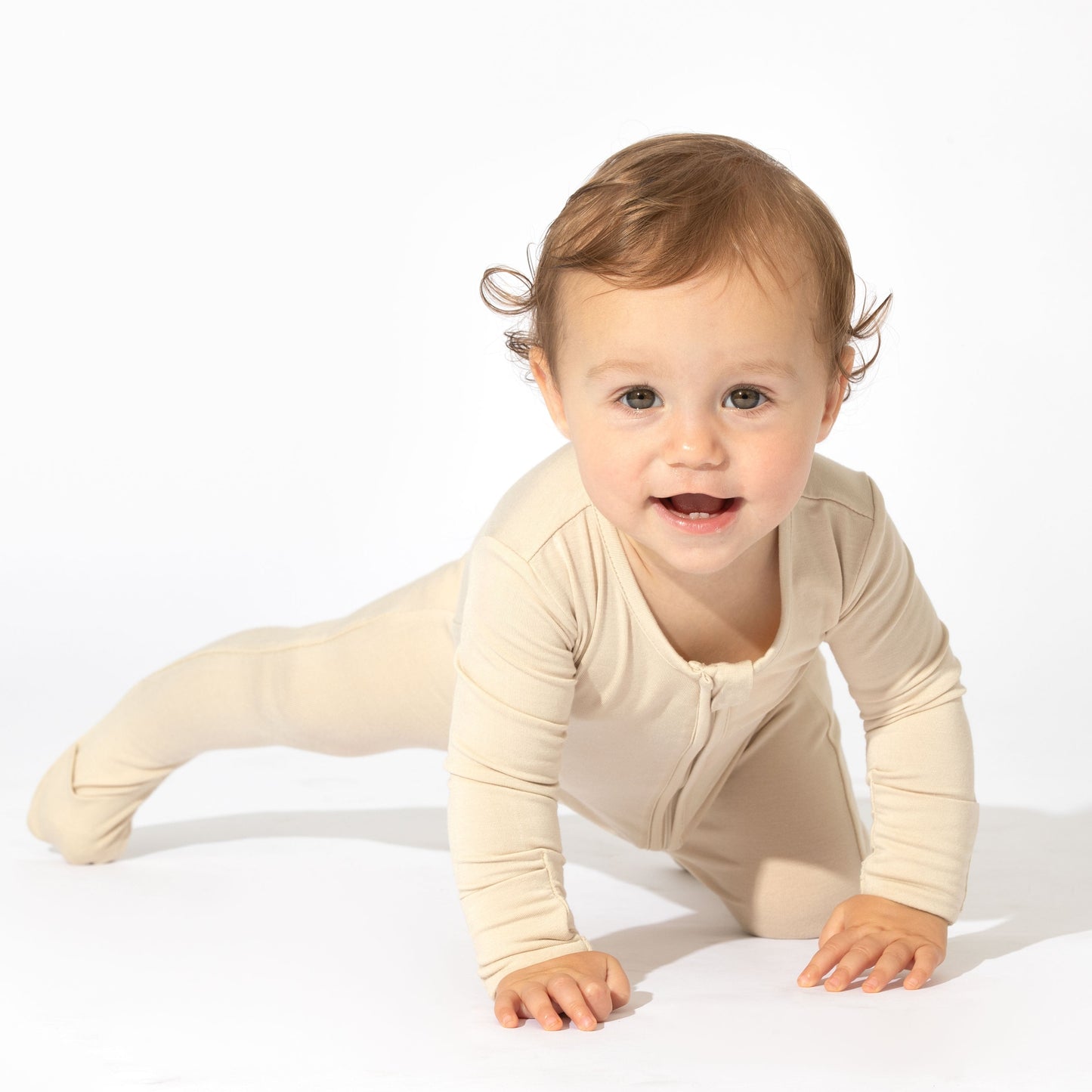 Oat Bamboo Convertible Footie - Ivory Soul