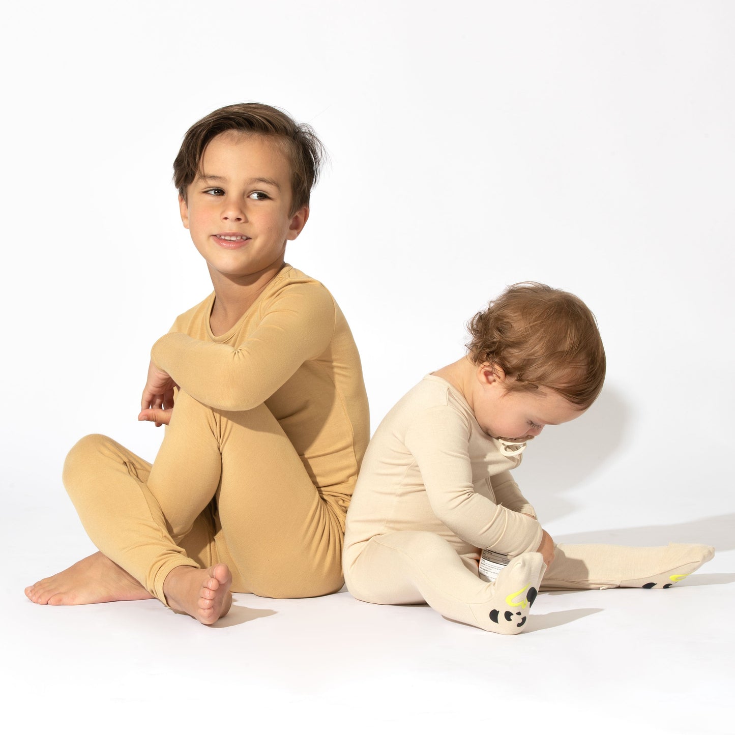 Oat Bamboo Convertible Footie - Ivory Soul