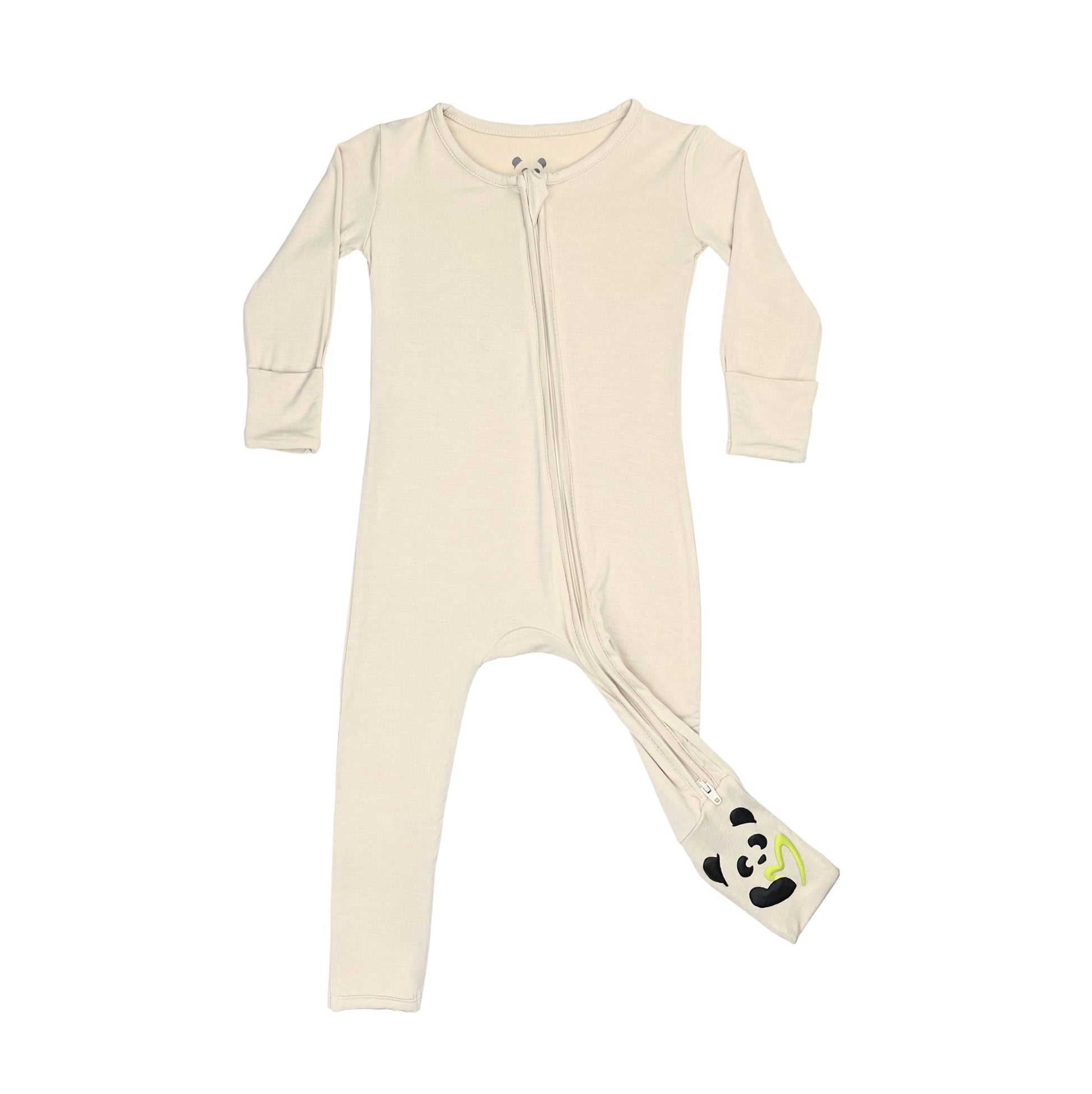 Oat Bamboo Convertible Footie - Ivory Soul