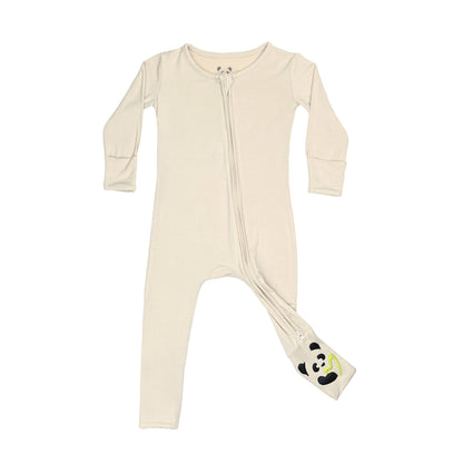 Oat Bamboo Convertible Footie - Ivory Soul