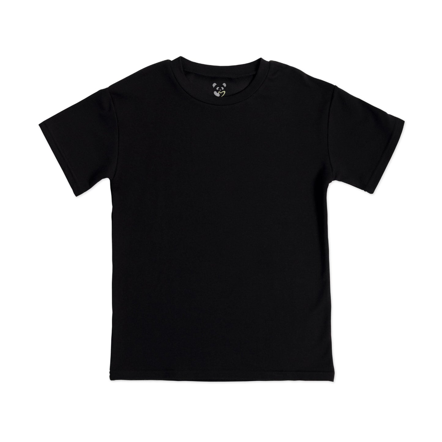 Obsidian Black Bamboo Terry Kids Oversized T-Shirt