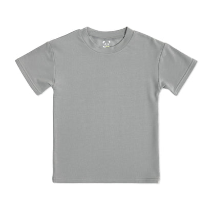 Stormy Grey Bamboo Terry Kids Oversized T-Shirt