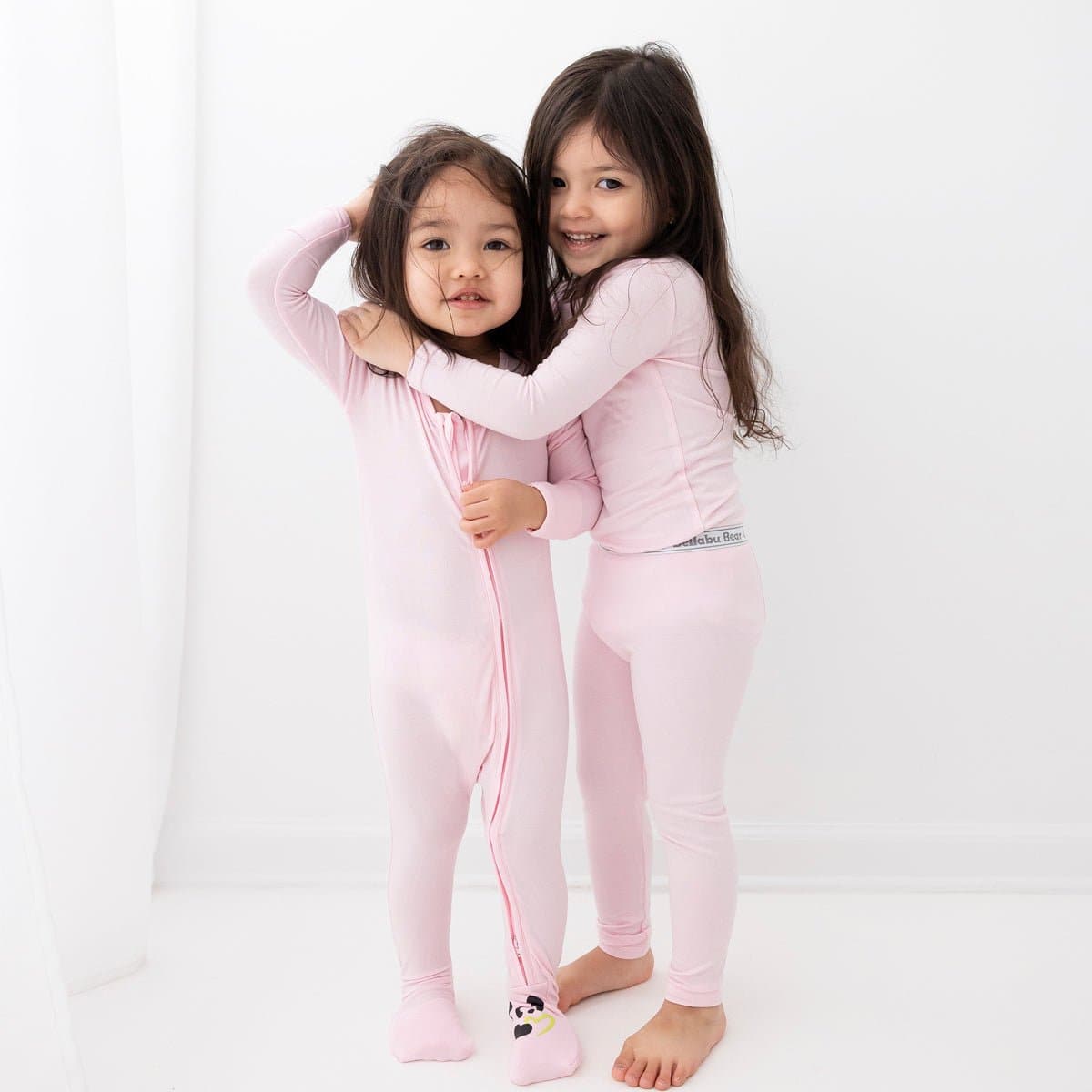 Blush Pink Bamboo Kids Pajamas - Ivory Soul