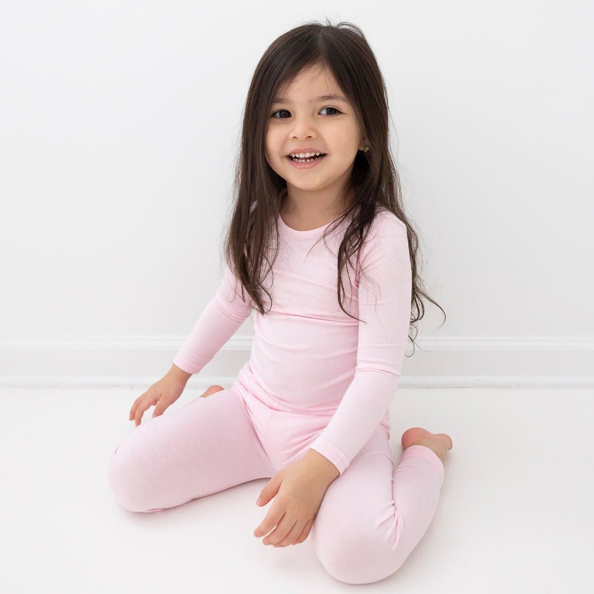 Blush Pink Bamboo Kids Pajamas