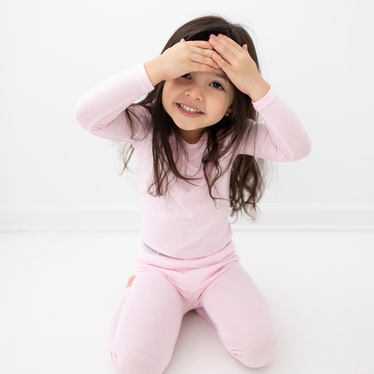 Blush Pink Bamboo Kids Pajamas