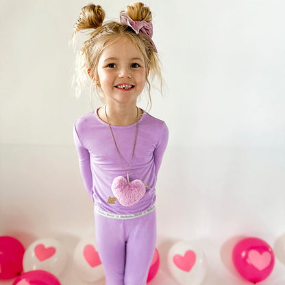 Lavender Bamboo Kids Pajamas