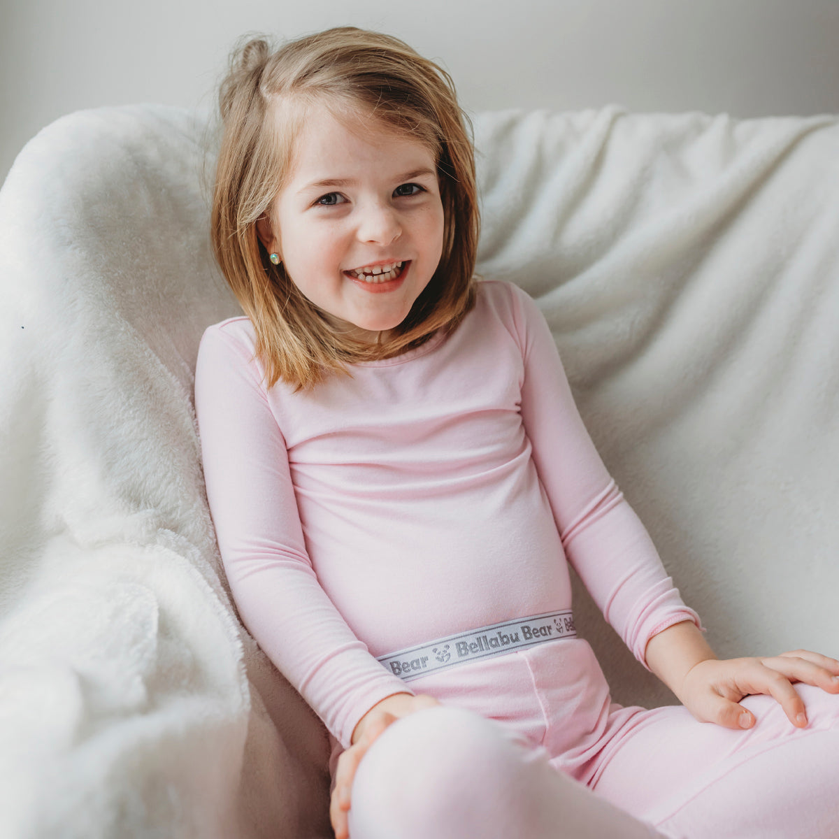 Blush Pink Bamboo Kids Pajamas