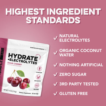 sour cherry hydrate + electrolytes | 30 servings