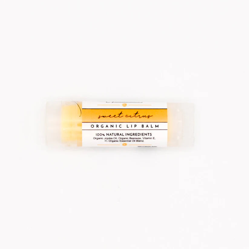 sweet citrus organic lip balm