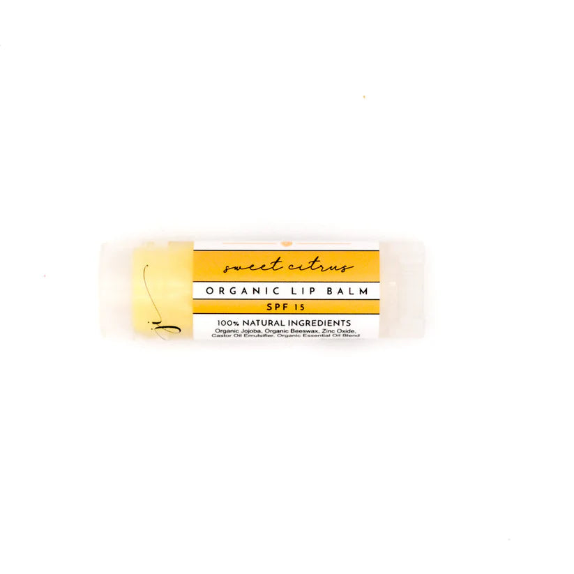 sweet citrus organic lip balm