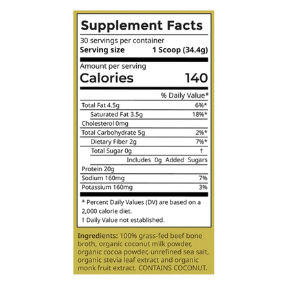 chocolate bone broth protein