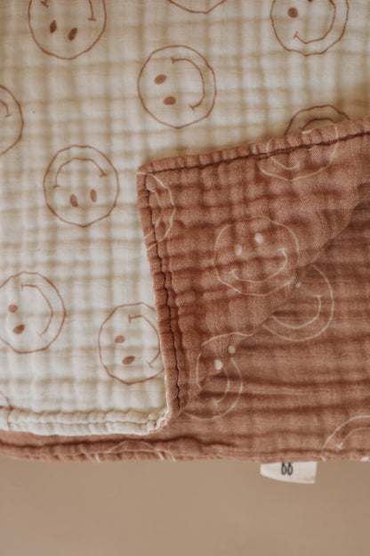 Muslin Quilt | Tan & Ivory Smile - Ivory Soul