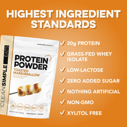 toasted marshmallow protein powder | 20 servings