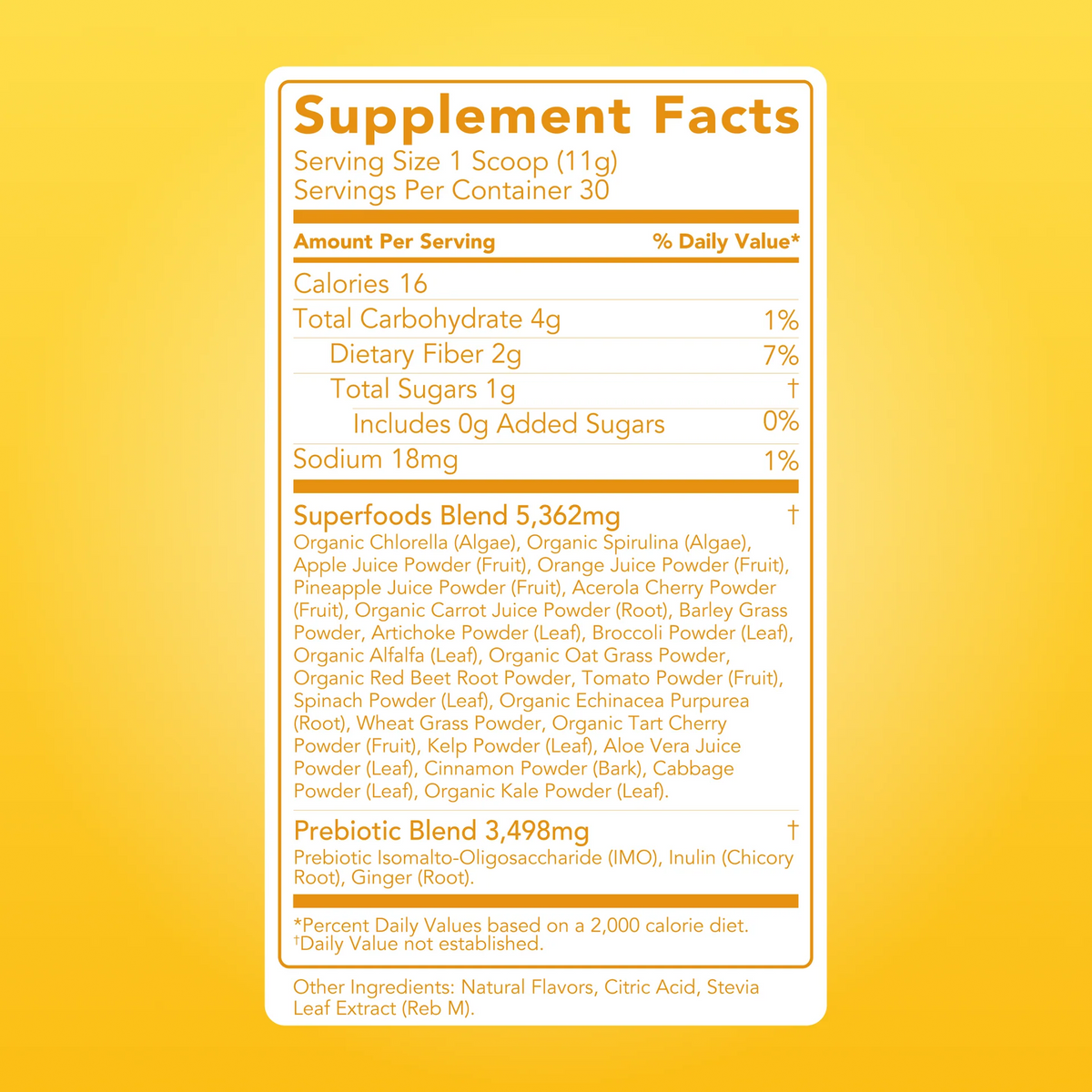 tropical super greens mix | 30 servings