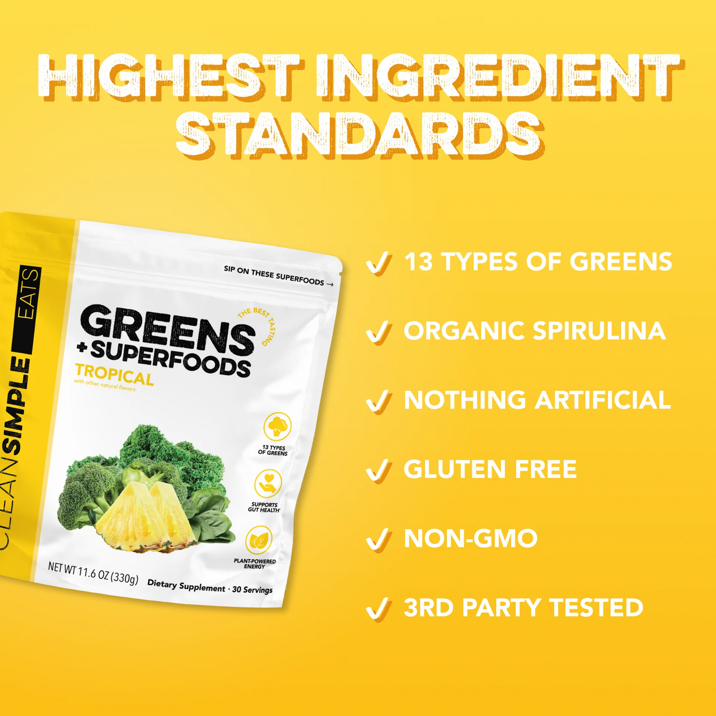 tropical super greens mix | 30 servings