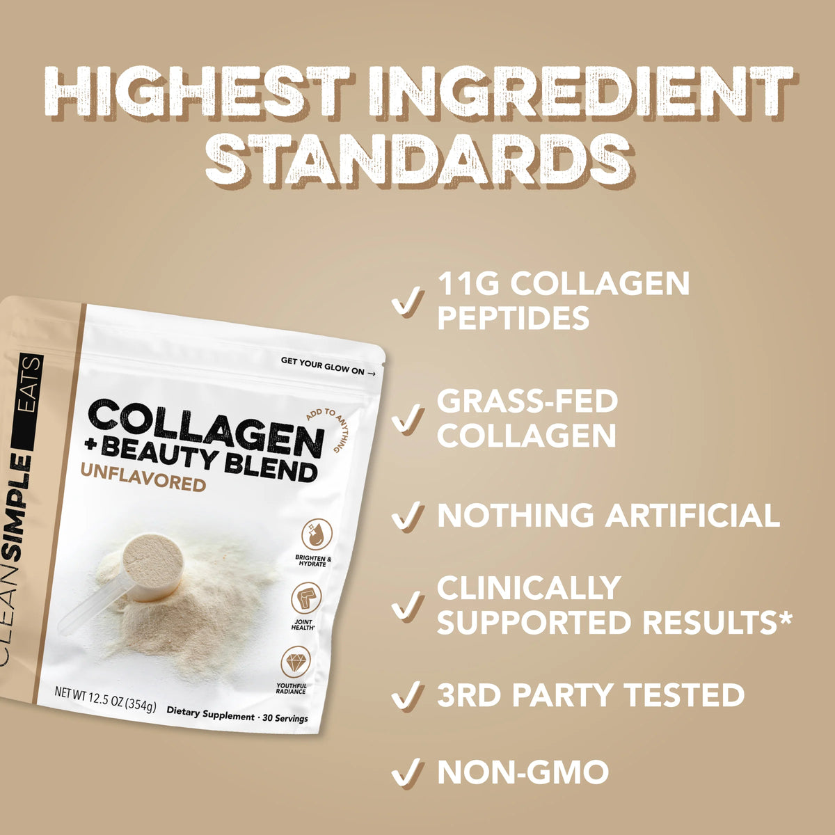 unflavored collagen + beauty blend | 30 servings