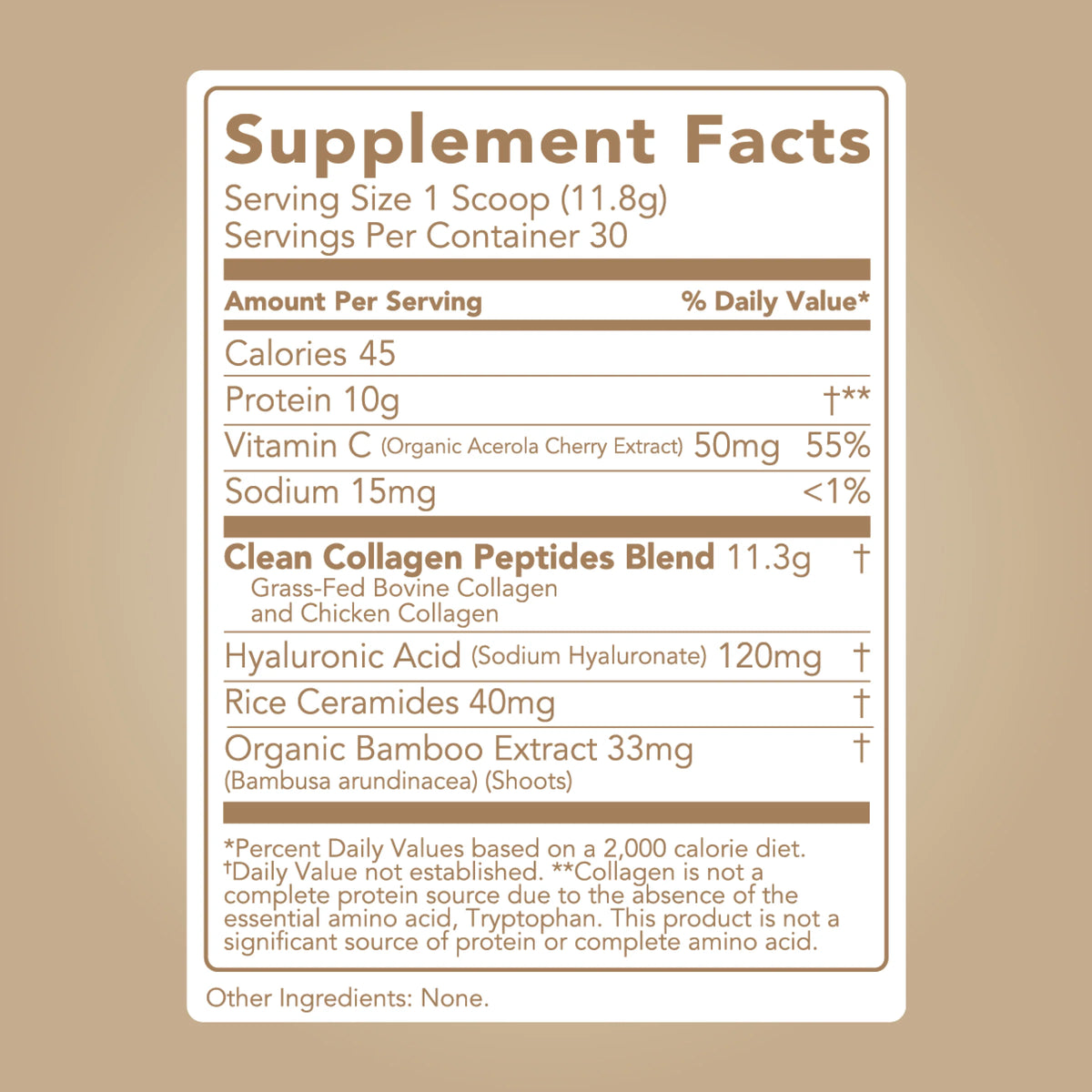 unflavored collagen + beauty blend | 30 servings