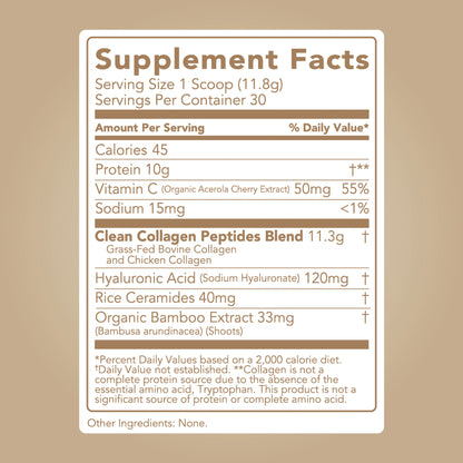 unflavored collagen + beauty blend | 30 servings