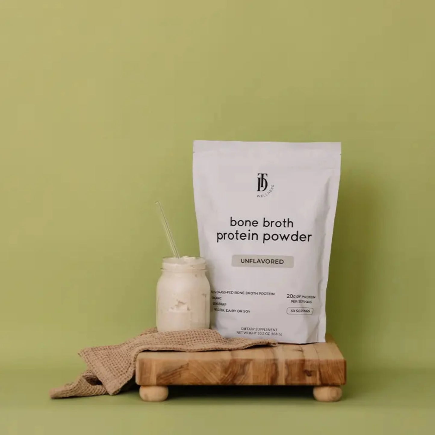unflavored bone broth protein