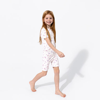 Unicorn Bamboo Kids Pajama Short Set