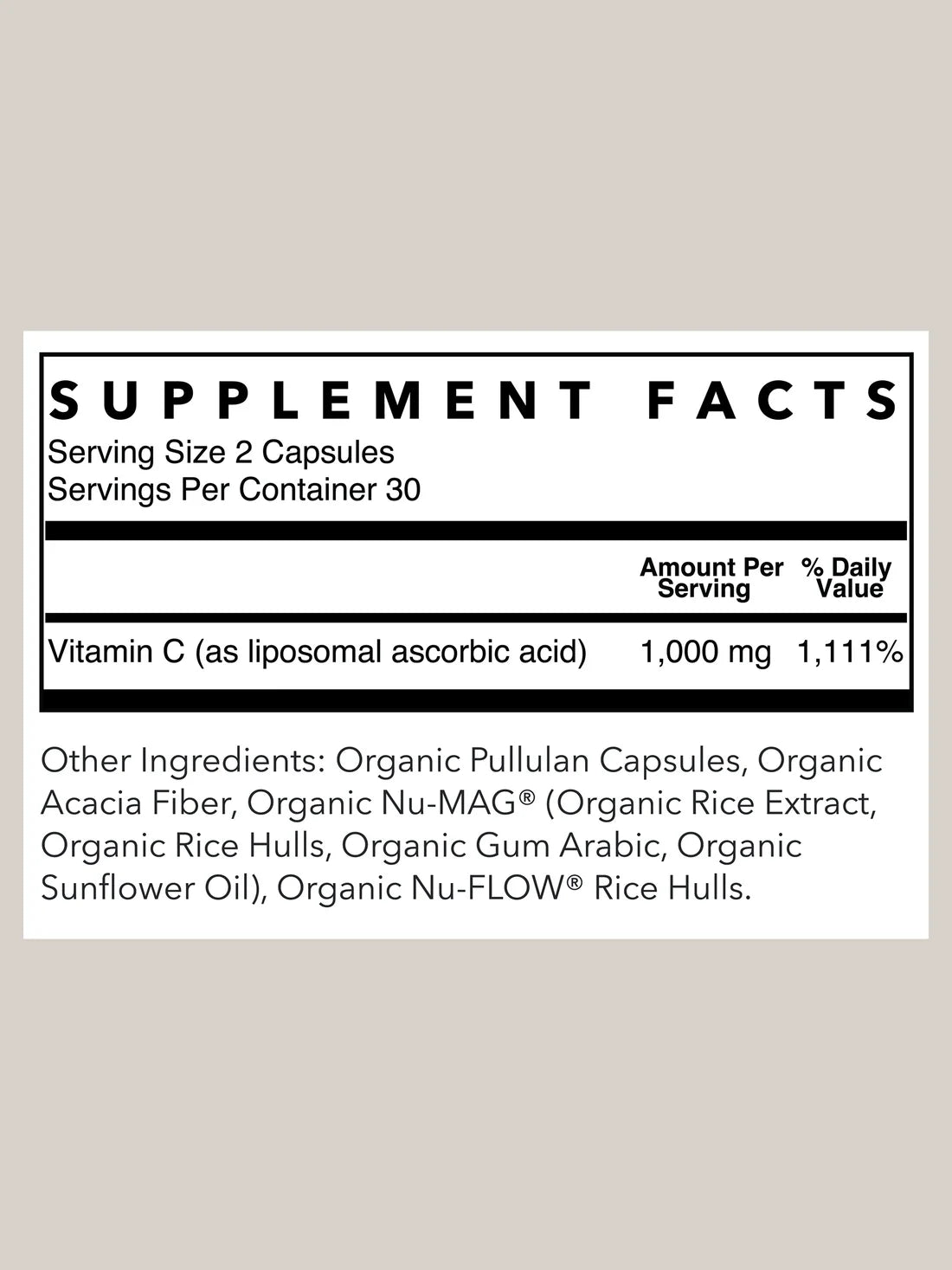 liposomal vitamin c