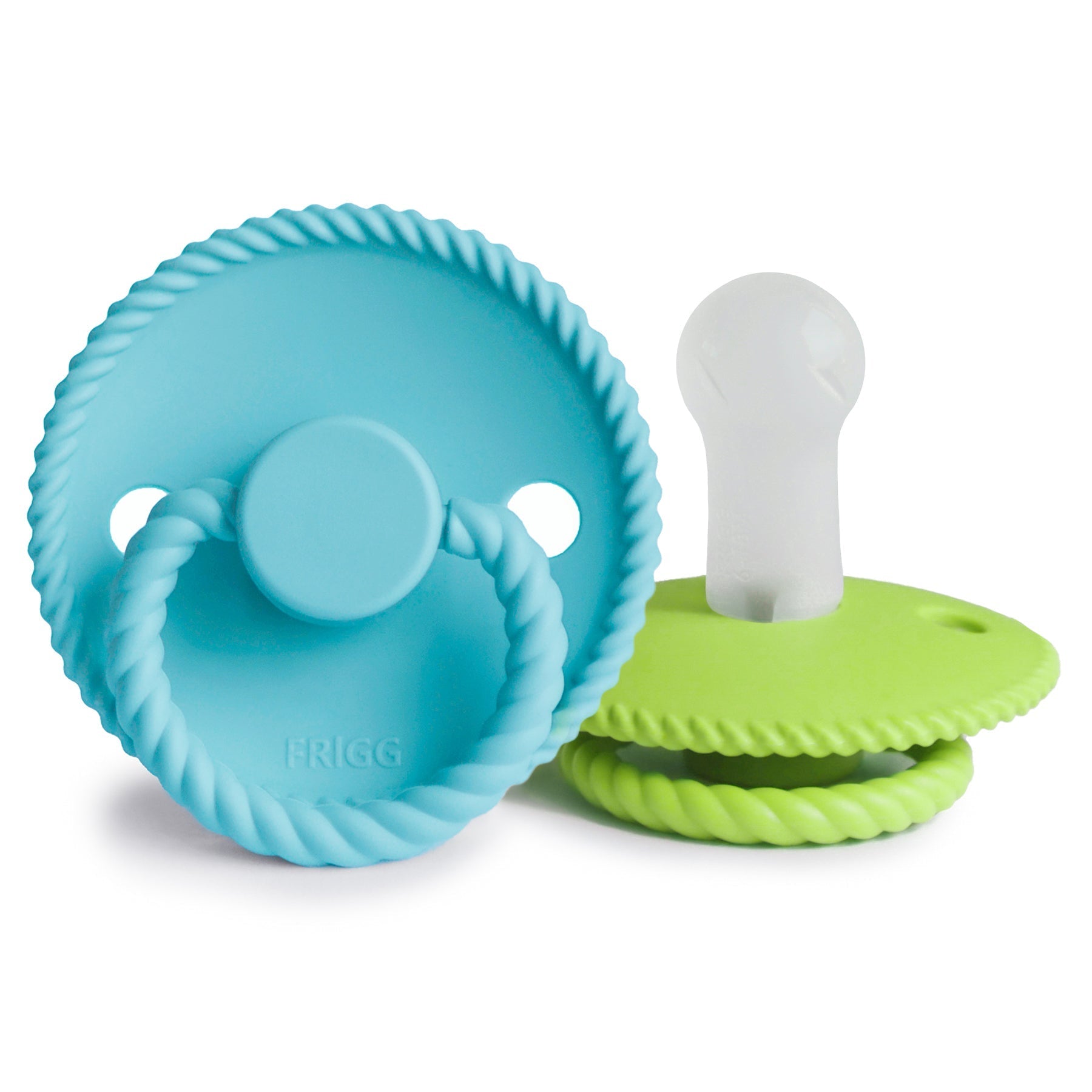 FRIGG Rope Silicone Pacifier 2-Pack - Ivory Soul