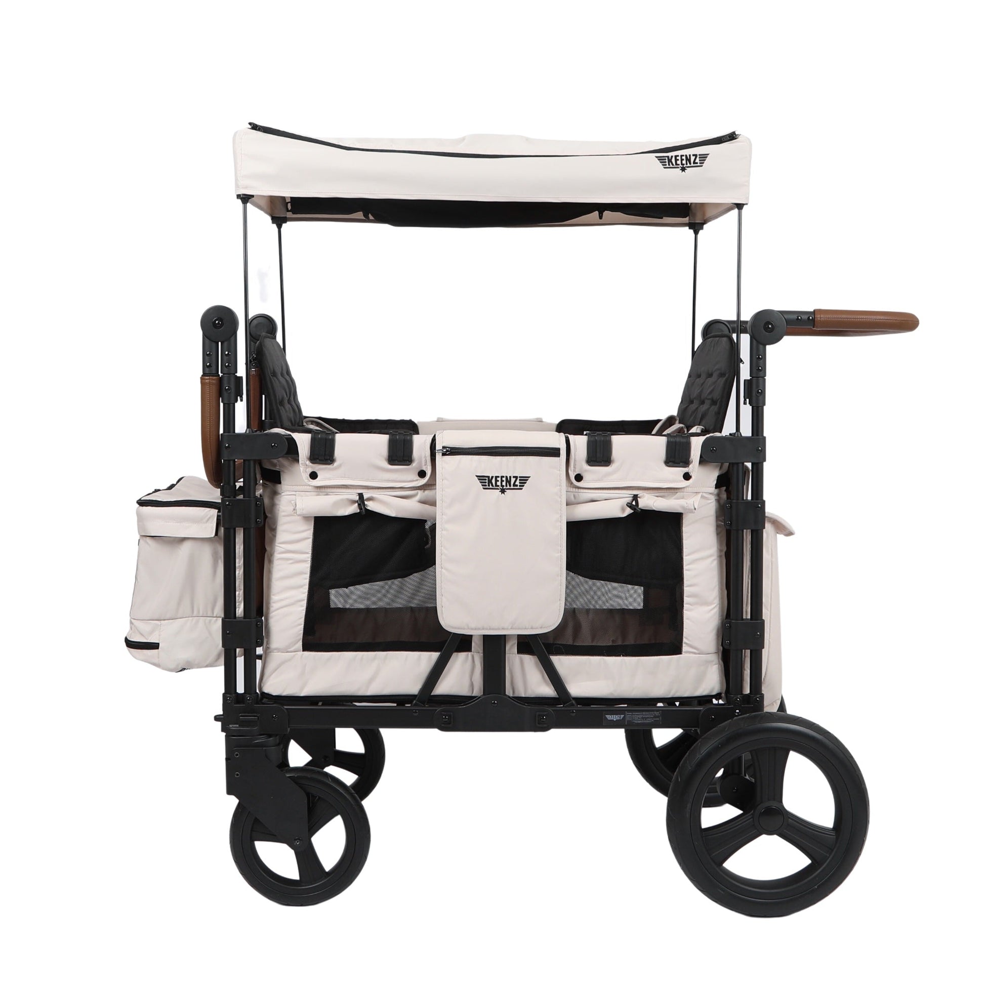 Keenz XC+ - Luxury Comfort Stroller Wagon 4 Passenger - Ivory Soul