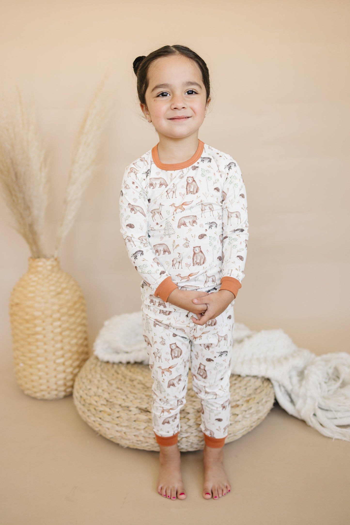 Forest Friends 2pc Bamboo Pajamas