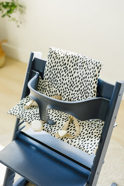 Black Dots Stokke Tripp Trapp Seat Cushion - Ivory Soul