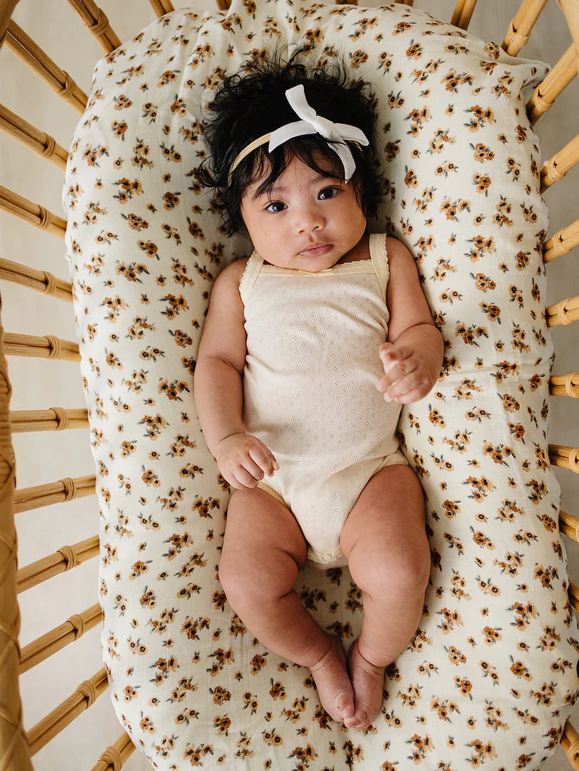 yellow pointelle tank bodysuit