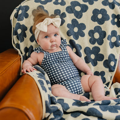 floral organic cotton beach towel