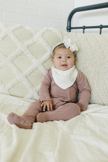 Cream Muslin Bib - Ivory Soul