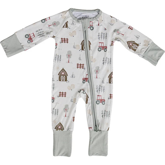 farmhouse bamboo zipper