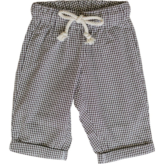 brown plaid pants