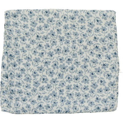 blue blossom muslin burp cloth