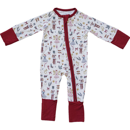 Red Nutcracker Bamboo Zipper - Ivory Soul