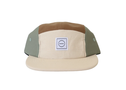 cotton five-panel hat in coastline