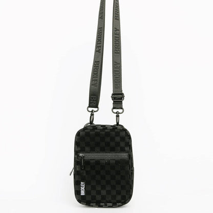 shadow checkered crossbody sling