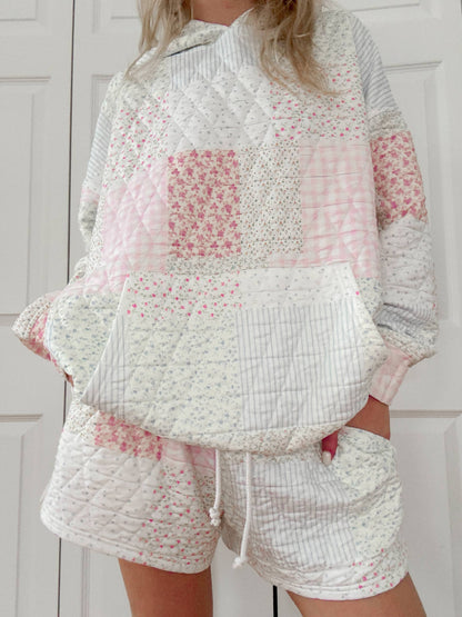 quilted pastel shorts