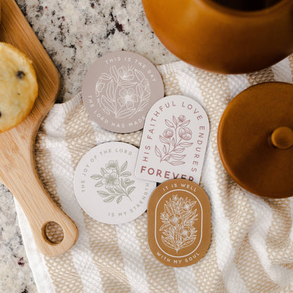 floral encouragement magnet collection