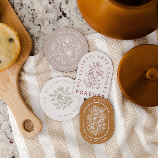 floral encouragement magnet collection