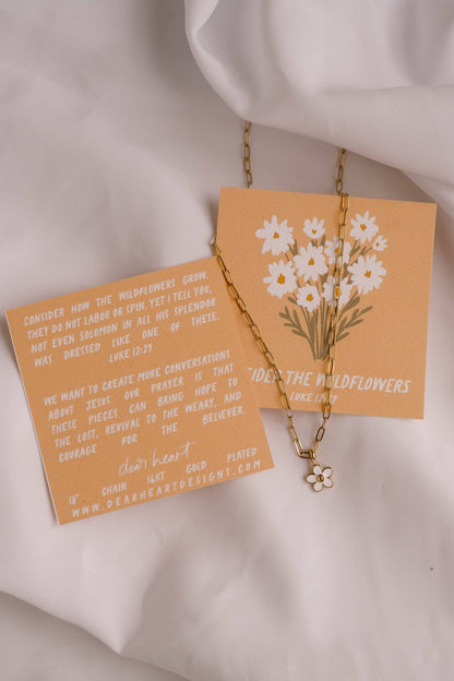 consider the wildflowers charm necklace