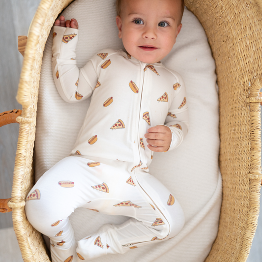 slice, slice, baby - bamboo 2-way convertible zip romper