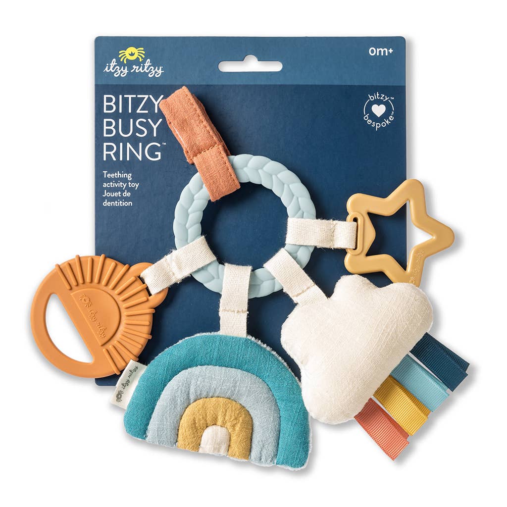 bitzy busy ring™ teething activity toy