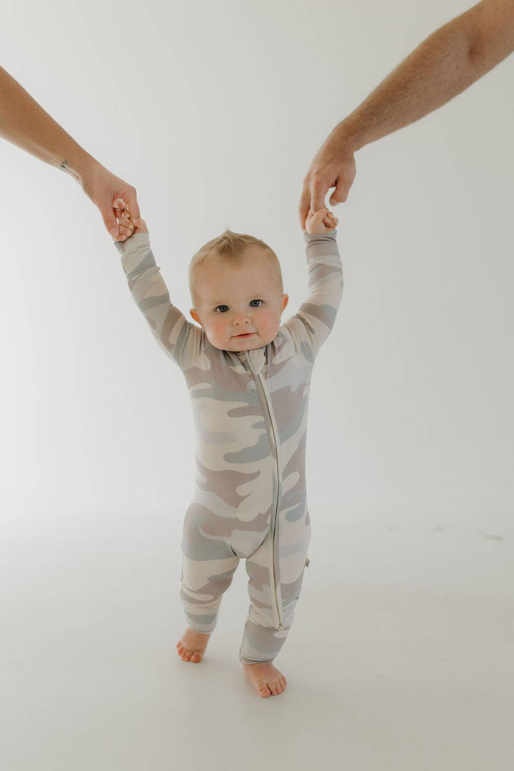 bamboo zip pajamas | camo