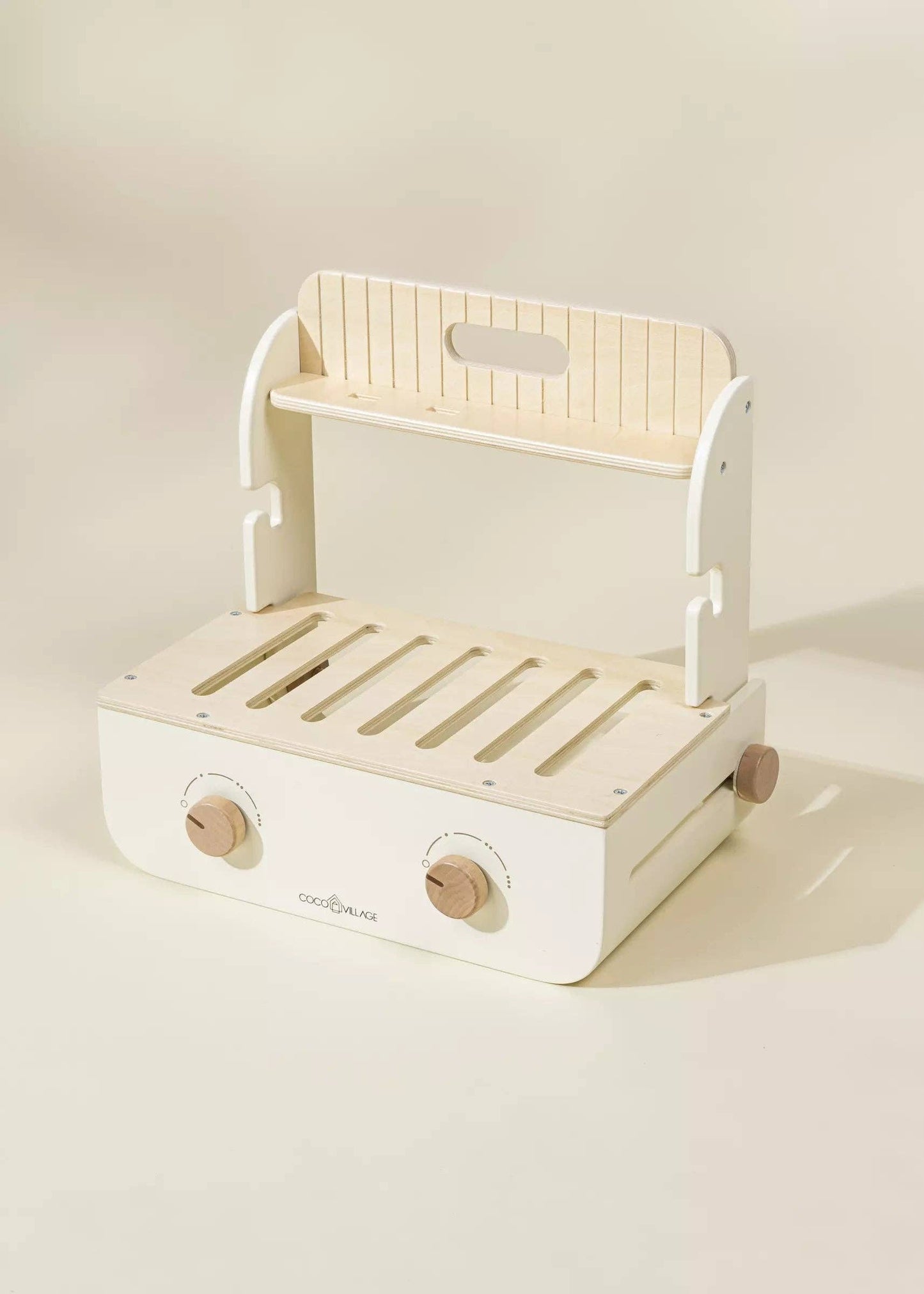 wooden barbecue playset and accessories