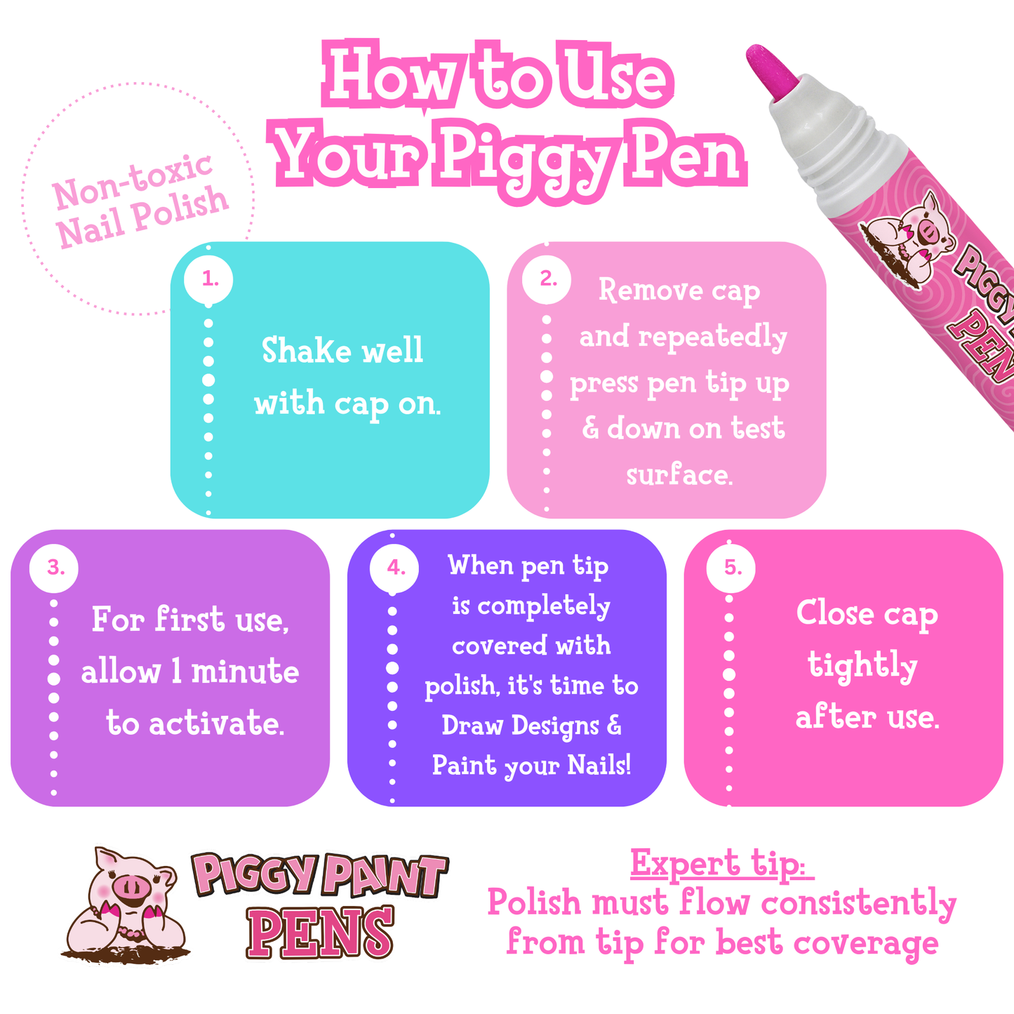 piggy pink piggy paint pen