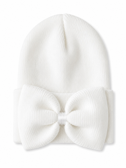 baby's first hat®, warm white bow