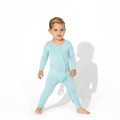 Adventure Blue Bamboo Convertible Footie